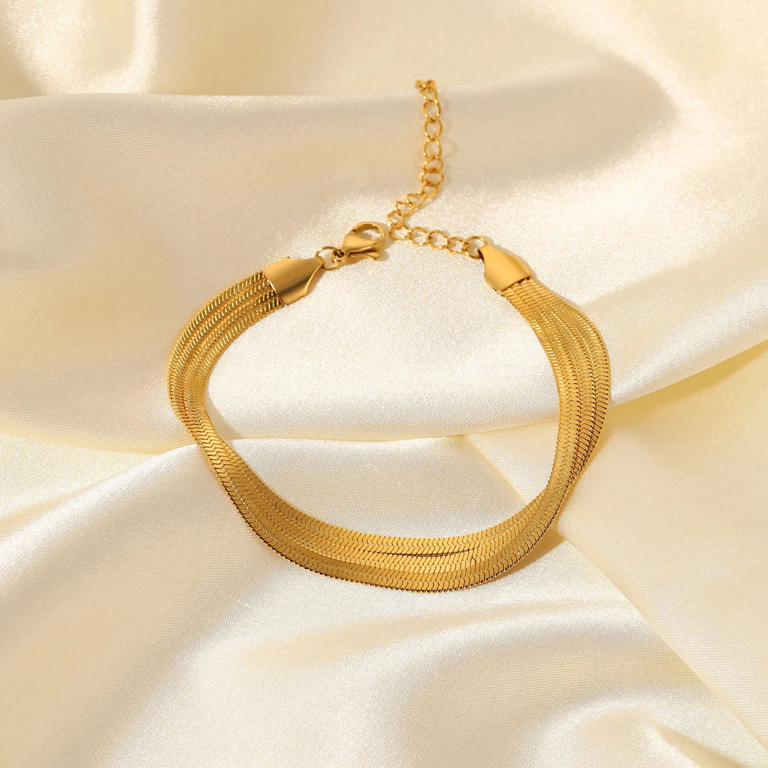 Three Layer Gold Bracelet