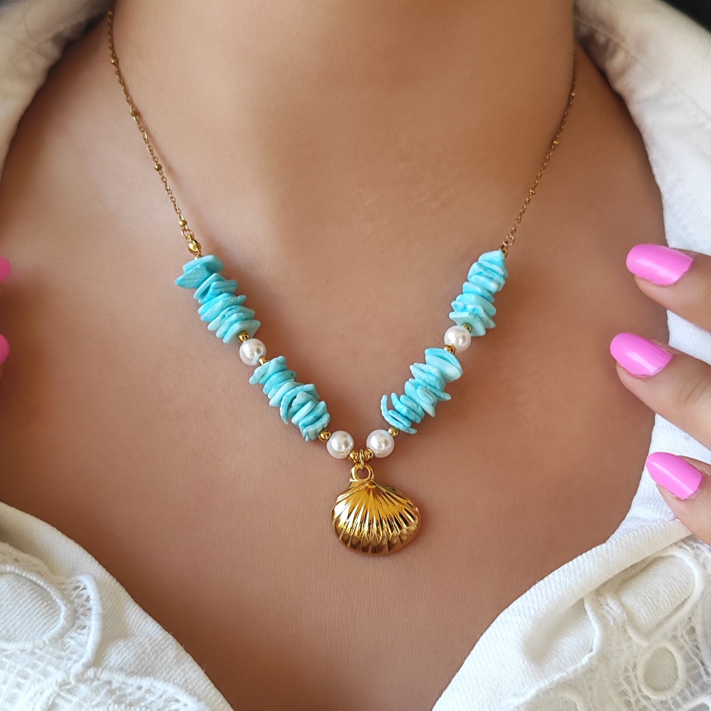 Blue Ocean Necklace