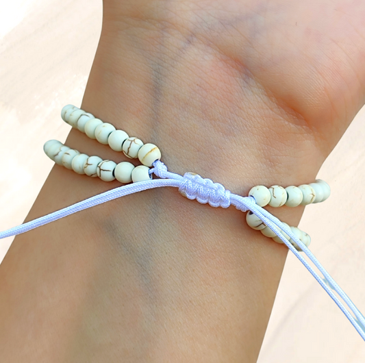 2 Layers Beige Star Bracelet