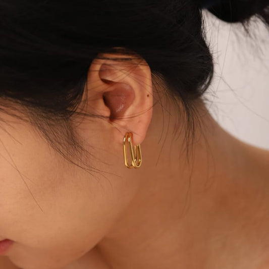 Double line earrings