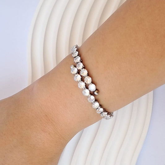 Silver Tennis Bangle