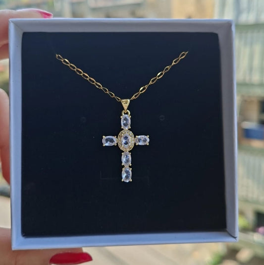 Divine Spark Cross Necklace